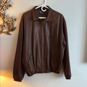 Vintage polo Ralph Lauren lambskin leather jacket